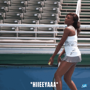 gif of Venus Williams hitting a tennis ball