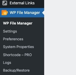 WP File manager